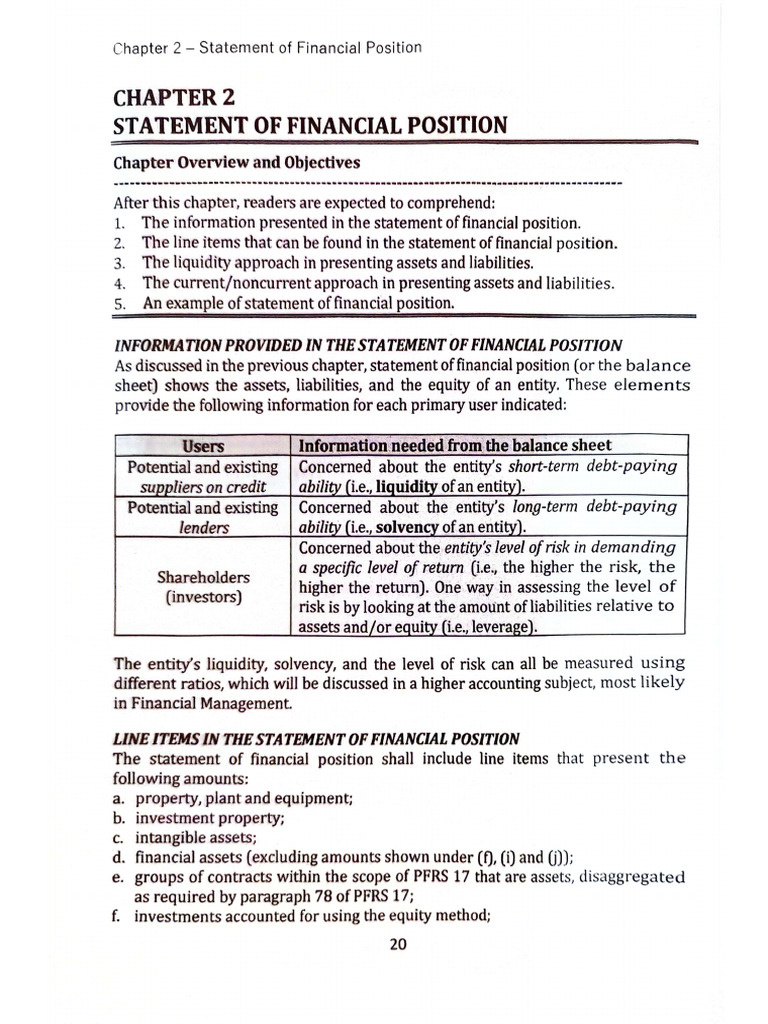 Ai3 Garcia Chap 2 Statement of FP | PDF