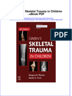 Download ebook Green 39S Skeletal Trauma In Children Pdf full chapter pdf