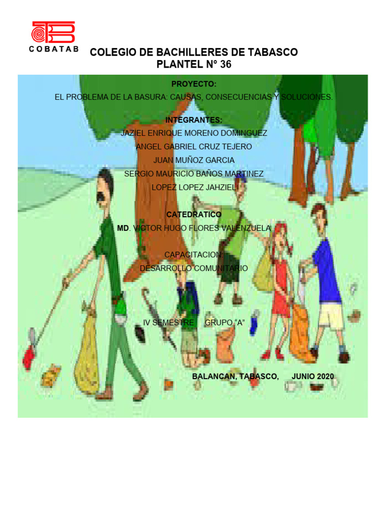 Proyecto sobre la problemática de la basura | PDF | Residuos