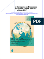 Ebook Operations Management Processes and Supply Chains Global Edition PDF Full Chapter PDF