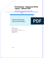 Ebook Operative Techniques Hand and Wrist Surgery PDF Full Chapter PDF