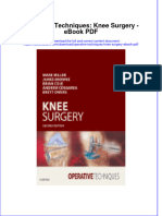 Download ebook Operative Techniques Knee Surgery Pdf full chapter pdf