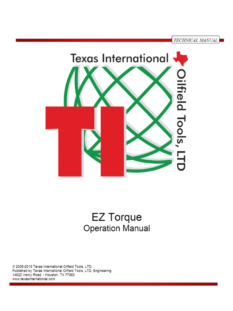 EZ Torque Operation Manual - PDF | PDF