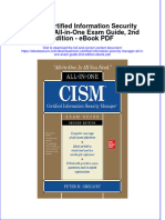 Download ebook Cism Certified Information Security Manager All In One Exam Guide 2Nd Edition Pdf full chapter pdf