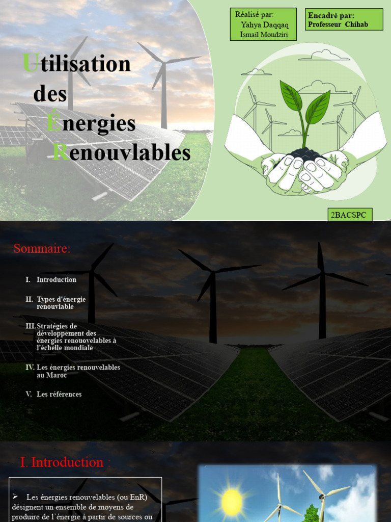 Énergies Renouvelables : Types et Stratégies | PDF | Énergie ...
