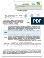 Atividade 10 9o Ano CIE Mudanças de Estado Físico