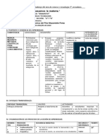 Planificacion de Sesion de Aprendizaje Del Area de Ciencia y Tecnologia 3 Secundaria 8 PDF Free