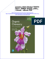 Download ebook Organic Chemistry 2022 Global Tenth Edition Leroy Simek Wade Jan Jan Simek Pdf full chapter pdf