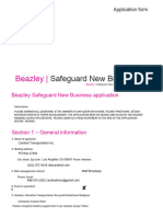 Beazley Safeguard New Business Application