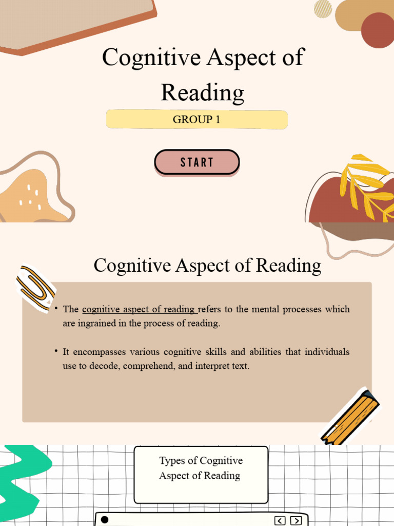 Cognitive Aspect Of Reading Pdf