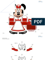 Minnie Mouse Christmas Candy Box Printable 1111