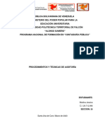Tecnicas y Procedimientos de Auditoria - Seccion 35 - Jessica Medina - 29712996