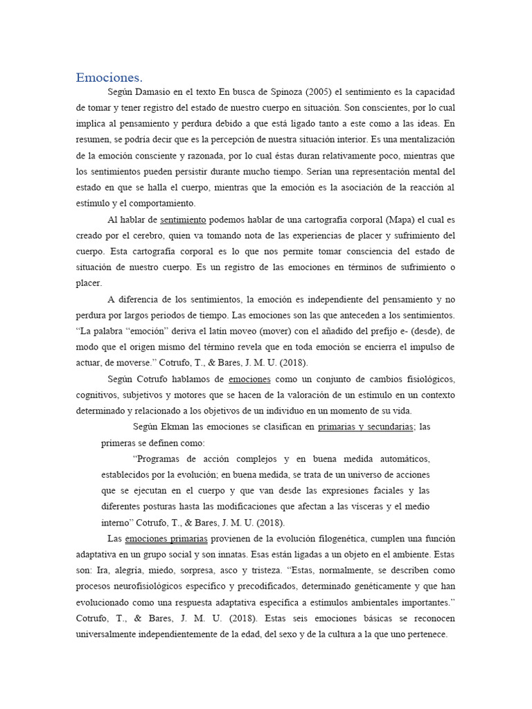 Copia de Emocion | PDF | Las emociones | Temor