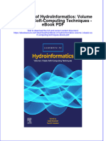 Download ebook Handbook Of Hydroinformatics Volume I Classic Soft Computing Techniques Pdf full chapter pdf
