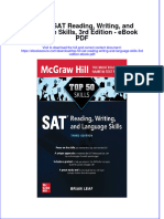 Ebook Top 50 Sat Reading Writing and Language Skills 3Rd Edition PDF Full Chapter PDF
