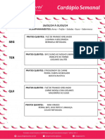 Cardápio Semanal - 26-2 A 0103