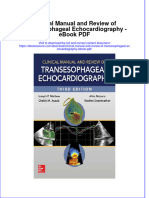 Ebook Clinical Manual and Review of Transesophageal Echocardiography PDF Full Chapter PDF