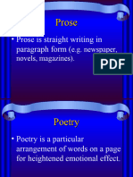 Prose and Poetry