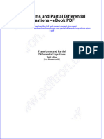 Ebook Transforms and Partial Differential Equations PDF Full Chapter PDF