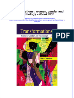 Ebook Transformations Women Gender and Psychology PDF Full Chapter PDF