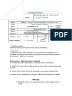 Actividad 1.2 Investigación de Noticias de Ataques de Red