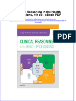 Download ebook Clinical Reasoning In The Health Professions 4Th Ed Pdf full chapter pdf