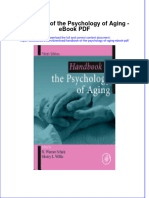 Ebook Handbook of The Psychology of Aging PDF Full Chapter PDF
