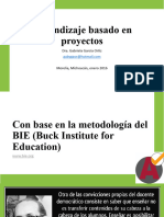 Aprendizaje Basado en Proyectos: Dra. Gabriela García Ortiz