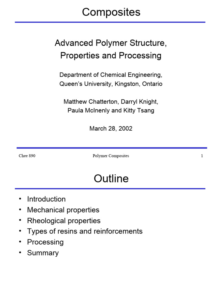 Polymer Composites | PDF | Composite Material | Polymers