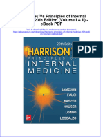 Download ebook Harrisons Principles Of Internal Medicine 20Th Edition Volume I Ii Pdf full chapter pdf
