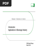 TU 1007 Belt Applications in The Beverage Industry