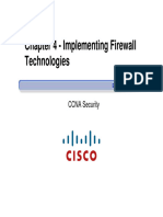 CCNA Security - Chapter 4 - Implementing Firewall Technologies