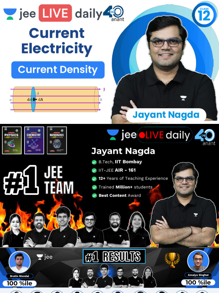 (L1) - (JLD 4.0) - Current Electricity - 9th June | PDF | Electric ...