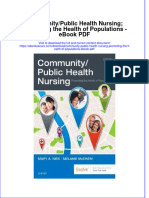 filedate_381Download ebook Community Public Health Nursing Promoting The Health Of Populations Pdf full chapter pdf