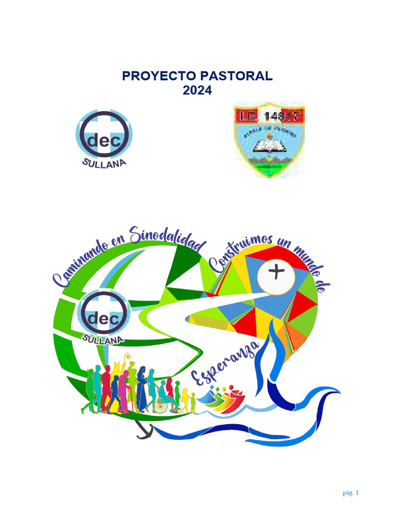 Proyecto Pastoral 2024: Sinodalidad y Esperanza | PDF | Inclusión ...