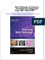 Ebook Head and Neck Pathology A Volume in The Series Foundations in Diagnostic Pathology 3ed PDF Full Chapter PDF