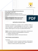 Atividade Treino - Fund. Da Atuação Neuropsicopedagógica I - Comportamento Motor