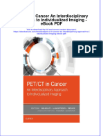 Ebook Pet CT in Cancer An Interdisciplinary Approach To Individualized Imaging PDF Full Chapter PDF