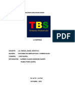 Informe. EMPRESA. Documentos Mercantiles y C,