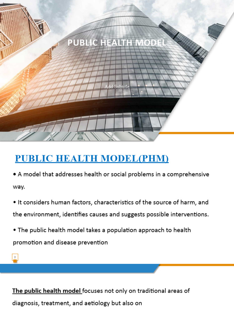 Overview of the Public Health Model | PDF | Public Health | Preventive ...