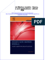 Ebook Hidden Semi Markov Models Theory Algorithms and Applications PDF Full Chapter PDF