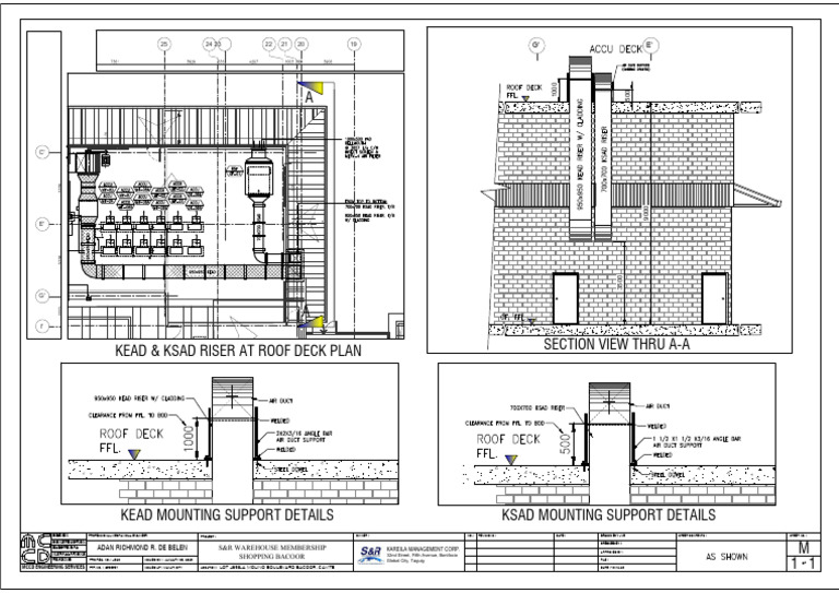 KEAD & KSAD Riser Support Details | PDF