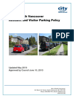 Resident and Visitor Parking Policy