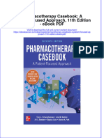 Download ebook Pharmacotherapy Casa Patient Focused Approach 11Th Edition Pdf full chapter pdf