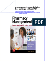 Ebook Pharmacy Management Essentials For All Practice Settings PDF Full Chapter PDF