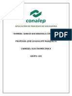 Aplicación de Procesos de Soldadura