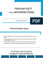 Pertemuan Ke 9 Pemdes - 2024