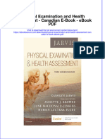 Ebook Physical Examination and Health Assessment Canadian E Book PDF Full Chapter PDF