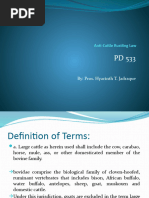 Anti-Cattle Rustling Law of 1974 | PDF | Public Law | Cattle