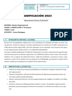 Diseño Curricular Gestion Organizacional